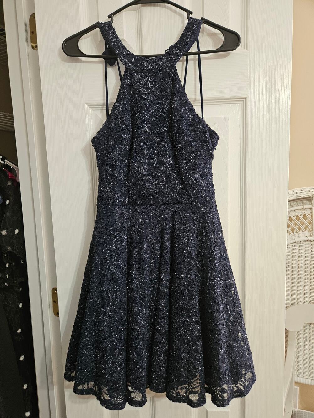 B. Smart formal dress, size 5